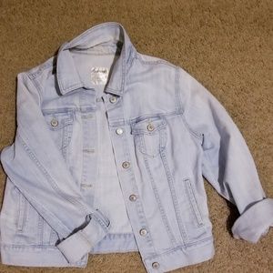 Light wash denim jacket